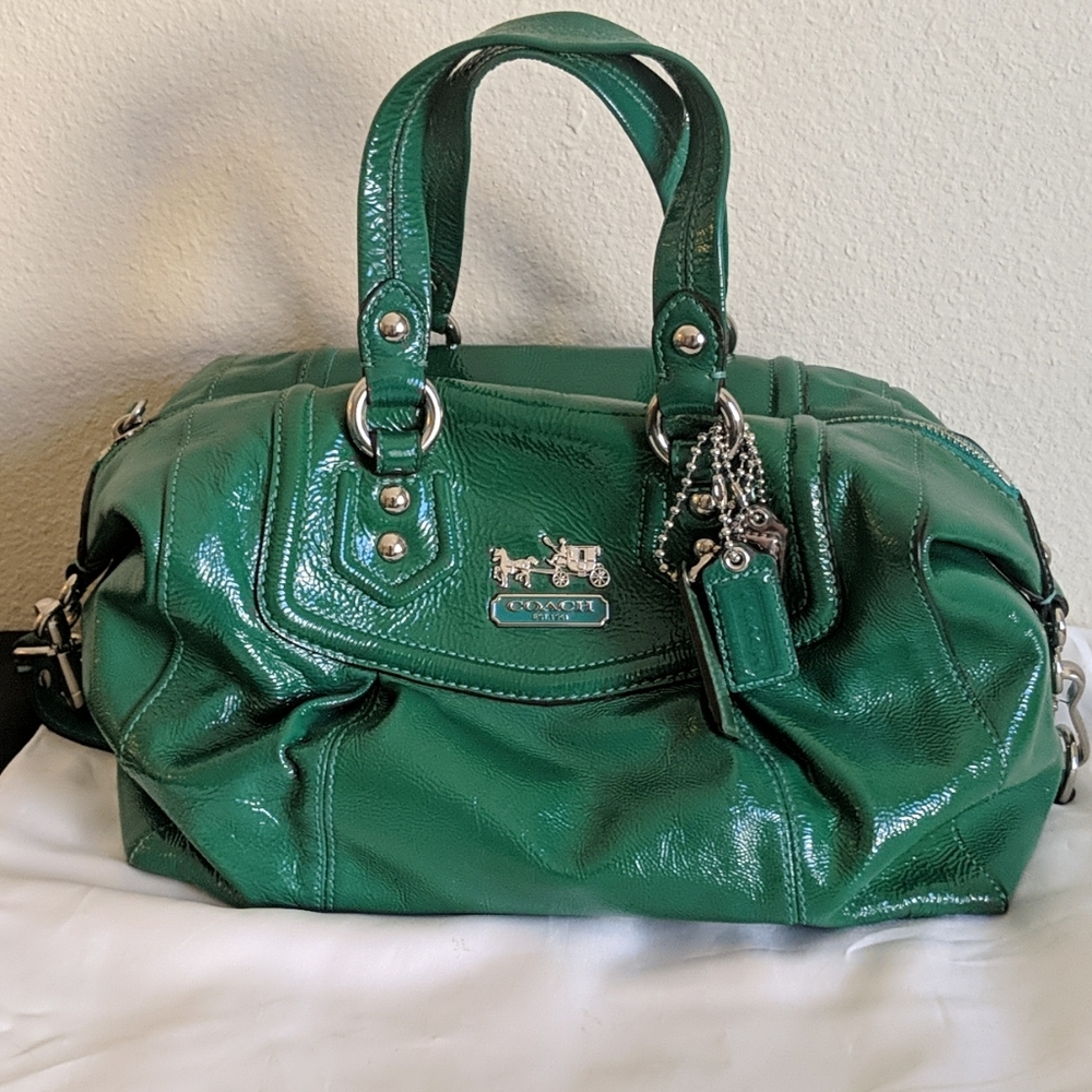 Coach Madison Patent Leather Audrey Satchel
